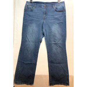 American Star jeans womens 18 39 x 31 high rise elastic waist blue